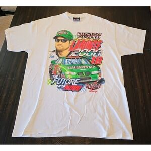 Chase White Vtg Bobby Labonte 2000 Interstate Batteries Racing Nascar Graphic Te